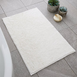 Catherine Lansfield Bobble Bath Mat 50cm x 80cm Cream