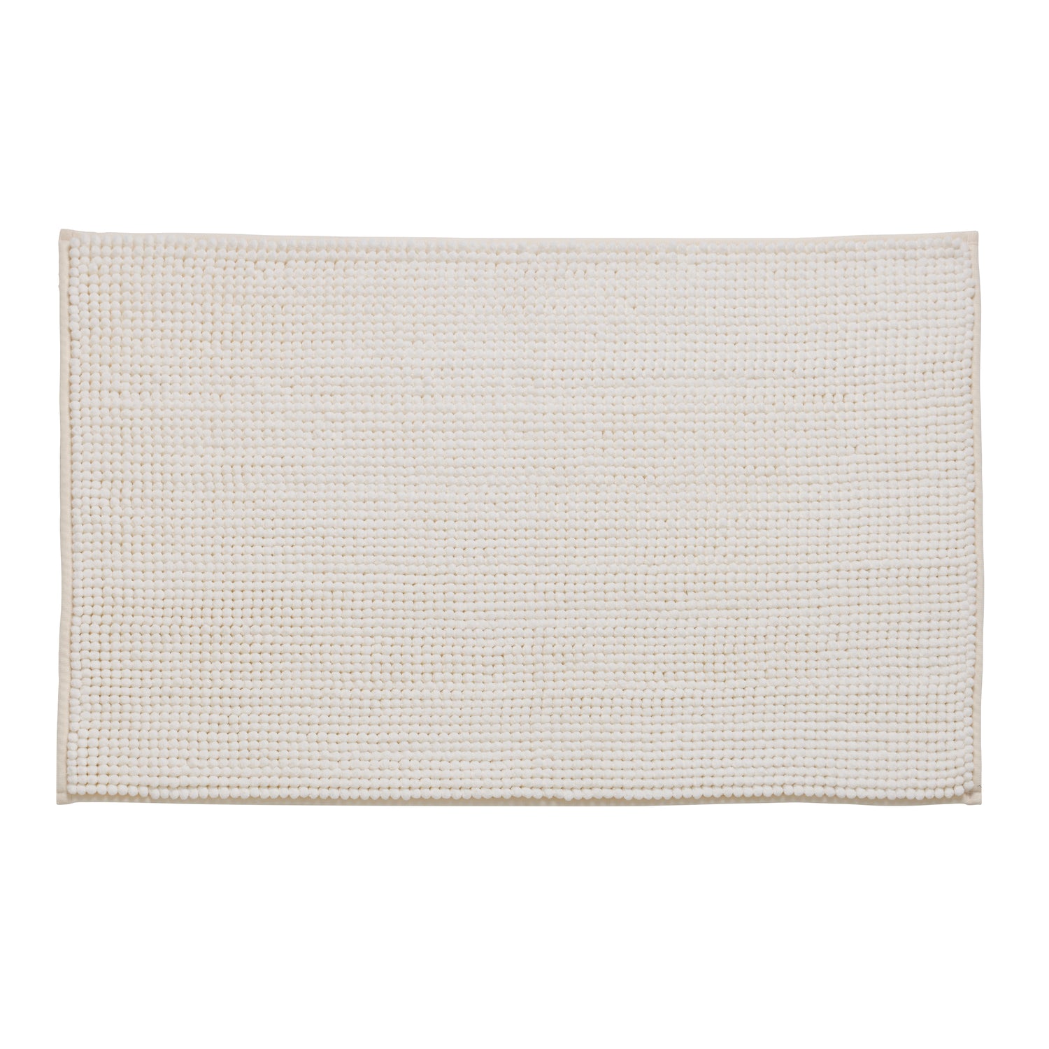 Catherine Lansfield Bobble Bath Mat 50cm x 80cm Cream
