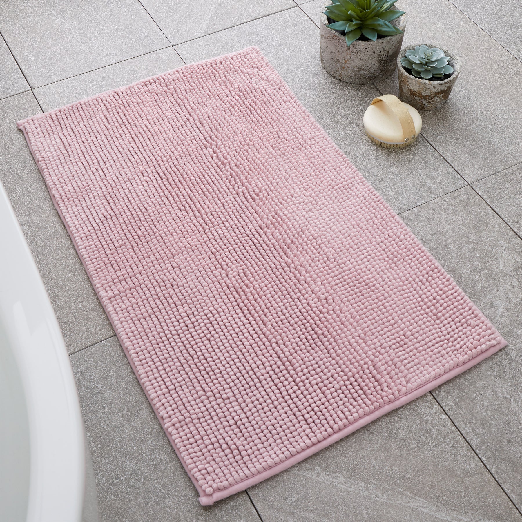 Catherine Lansfield Bobble Bath Mat 50cm x 80cm Pink