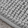 Catherine Lansfield Bobble Bath Mat 50cm x 80cm Silver Grey