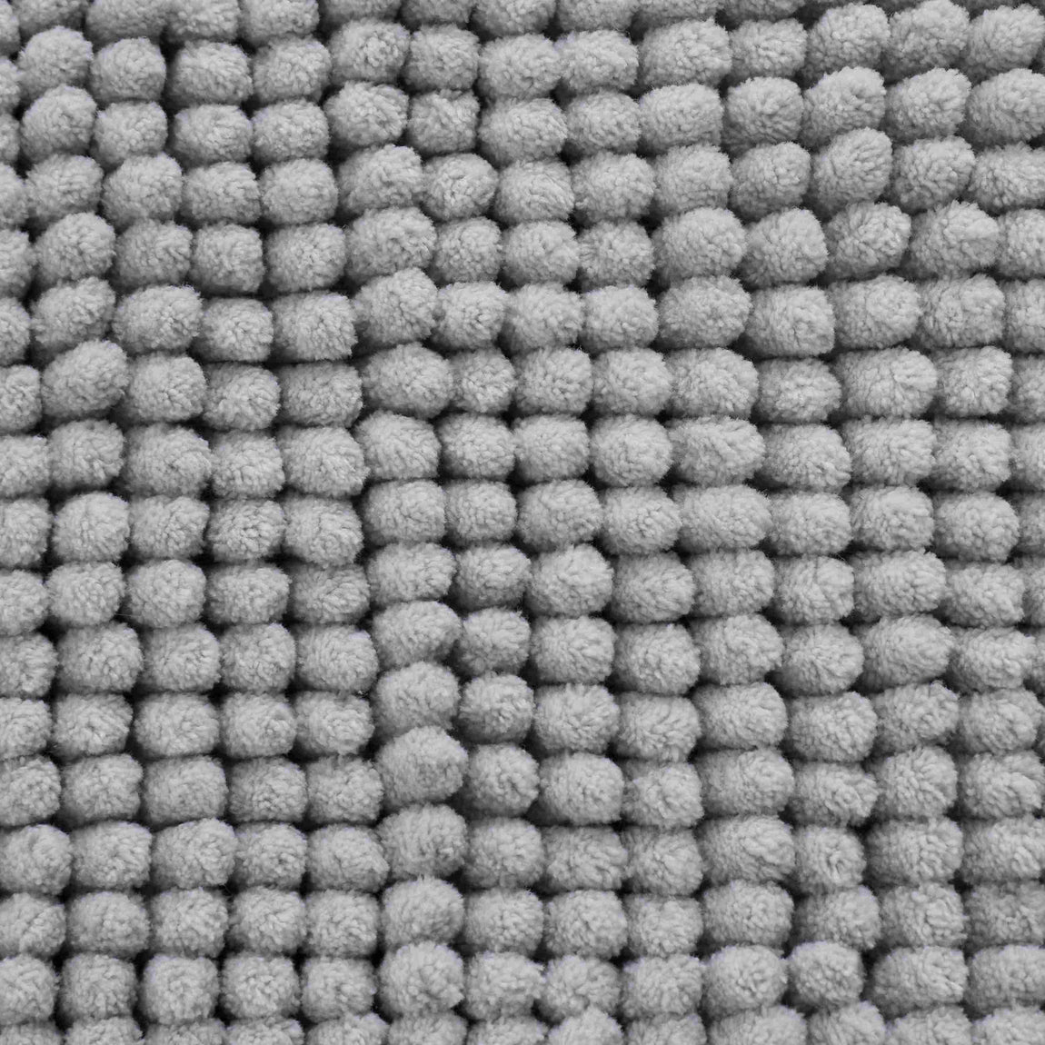 Catherine Lansfield Bobble Bath Mat 50cm x 80cm Silver Grey