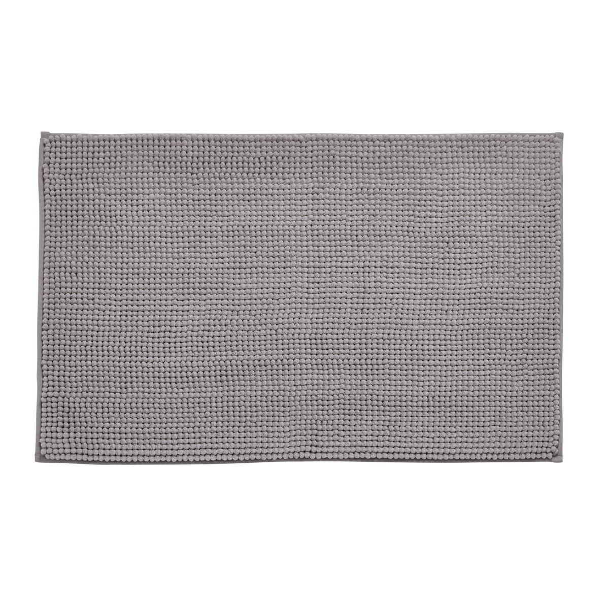 Catherine Lansfield Bobble Bath Mat 50cm x 80cm Silver Grey