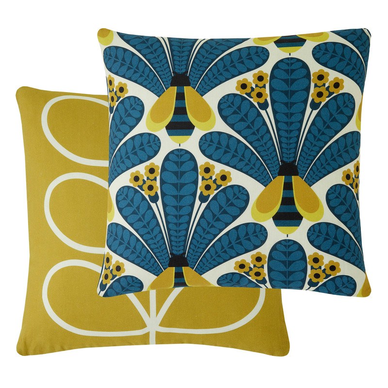 Orla Kiely Tiny Stem Duvet Cover Bedding Set Light Cool Grey