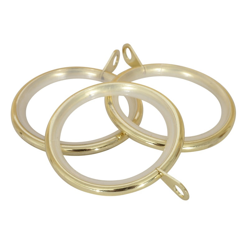 28mm Nikola Lined Ring (Pk 8) Bright Brass