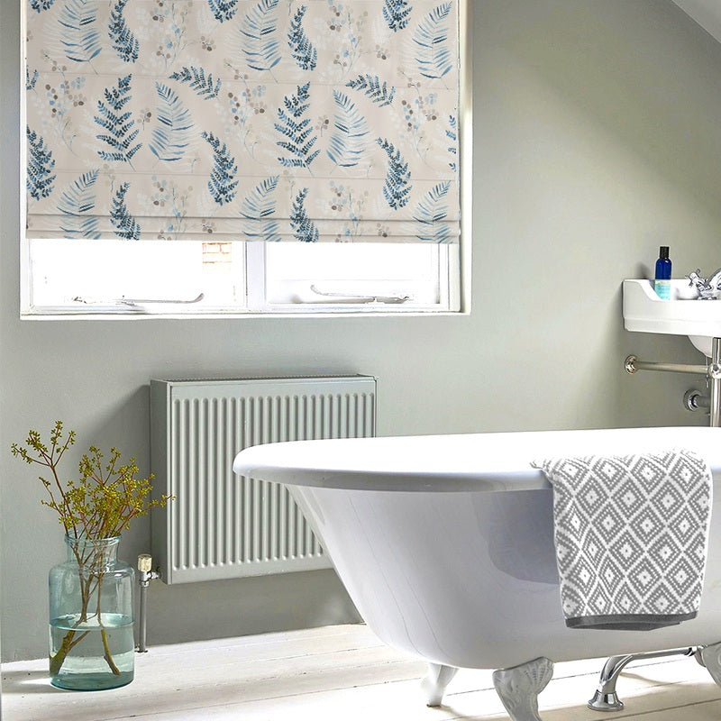 Bude Made to Measure Roman Blind Sky Blue