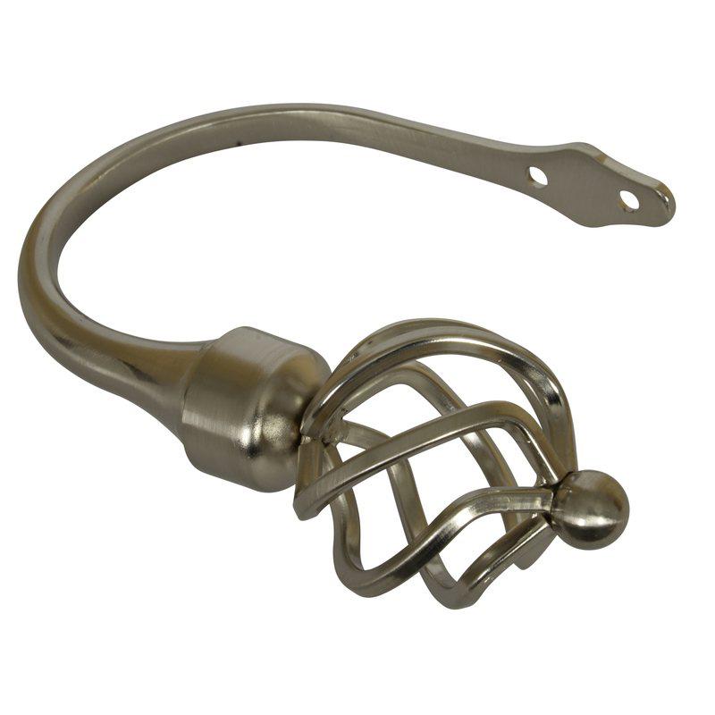 Cage Holdbacks Satin Silver