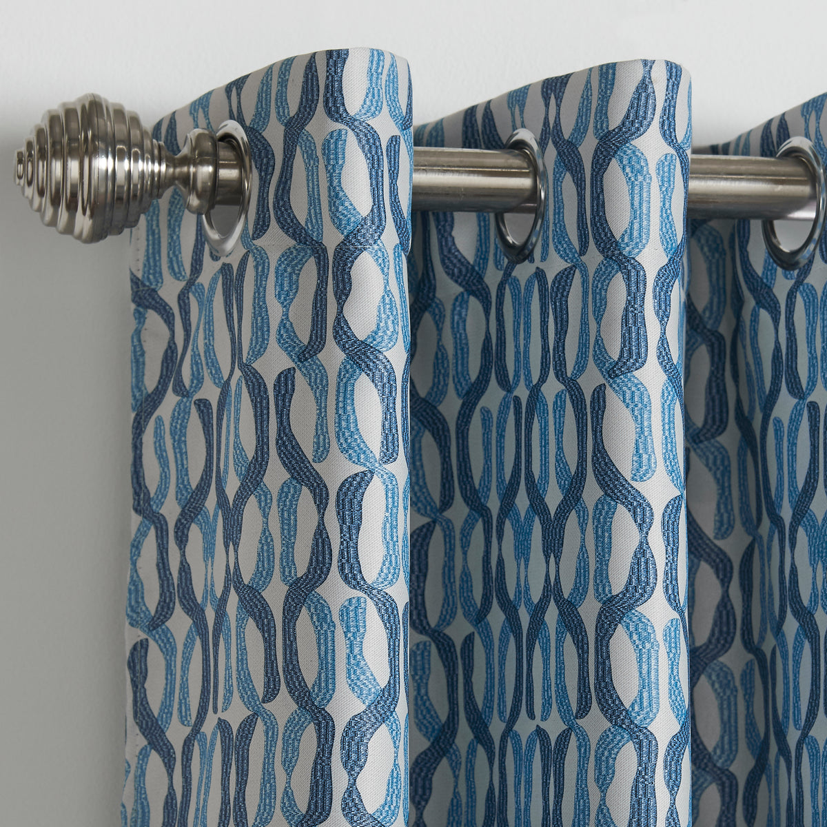 Cambourne Blockout Ready Made Eyelet Curtains Blue