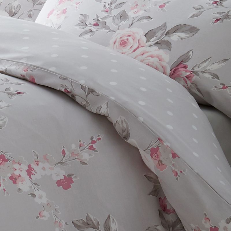 Catherine Lansfield Canterbury Duvet Cover Bedding Set Grey