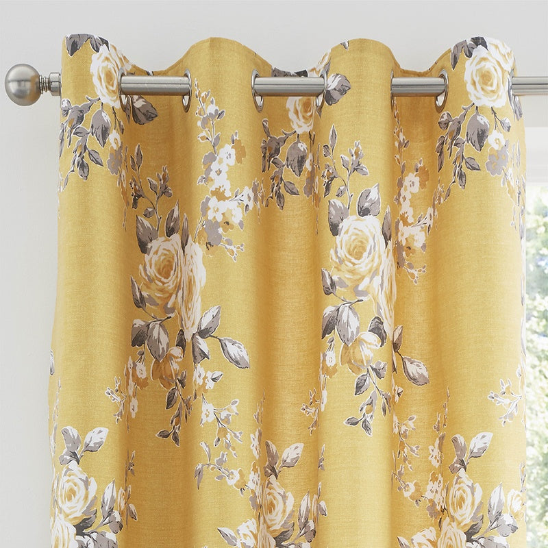 Catherine Lansfield Canterbury Duvet Cover Bedding Set Ochre