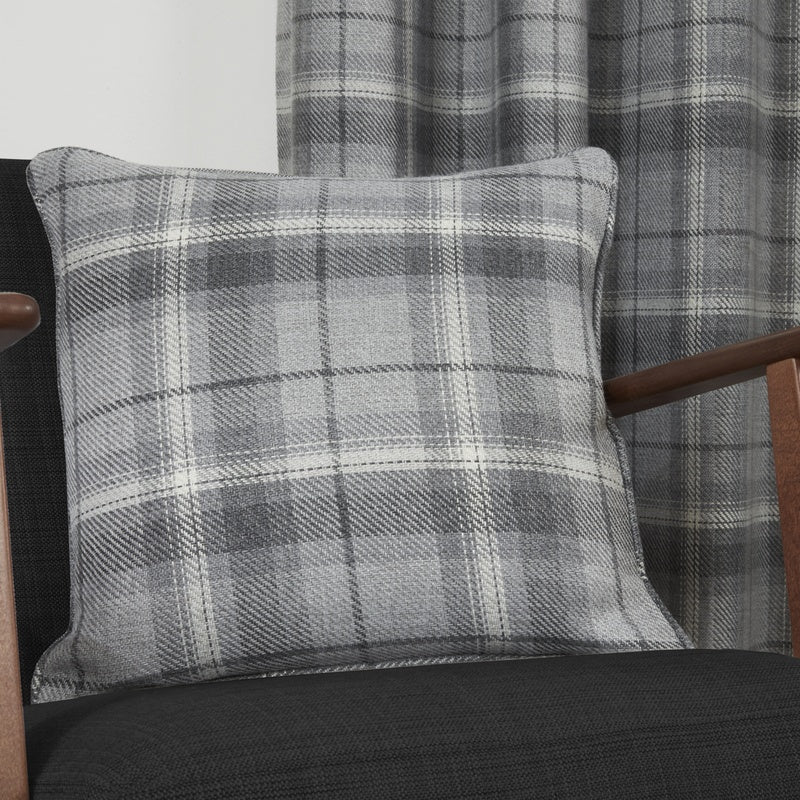 Carnoustie Filled Cushion 41cm x 41cm Grey