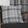 Carnoustie Blackout Ready Made Eyelet Curtains Grey