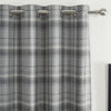 Carnoustie Blackout Ready Made Eyelet Curtains Grey