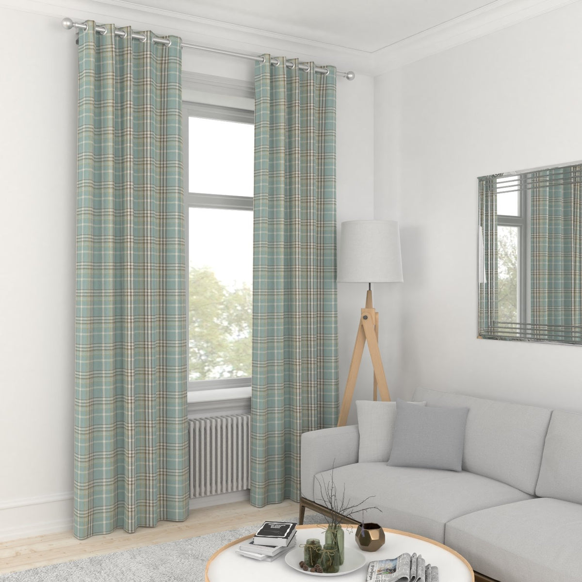 Casey Made to Measure Curtain Duckegg