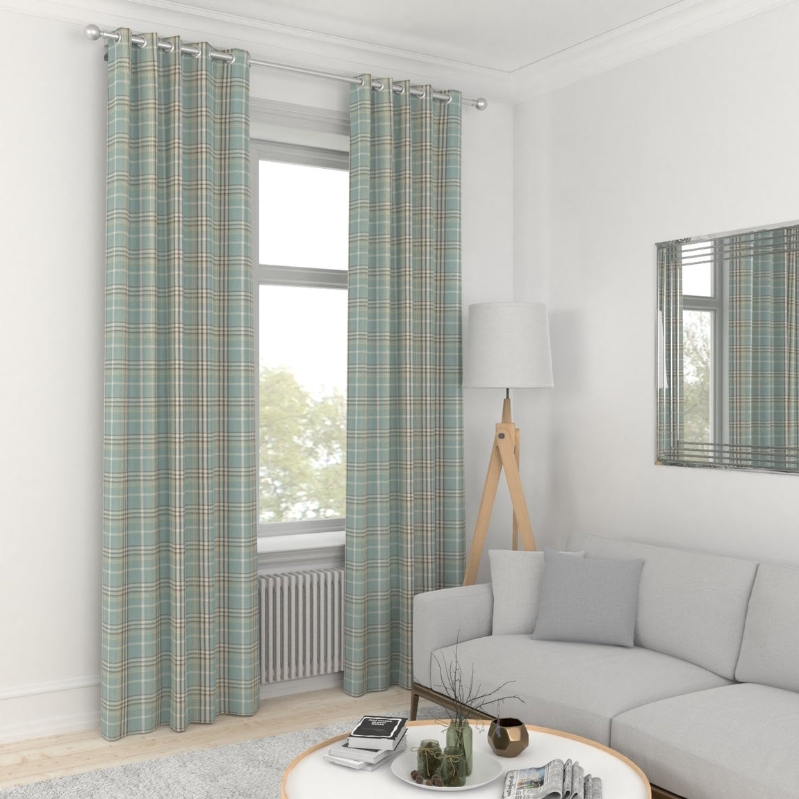 Casey Made to Measure Curtain Duckegg