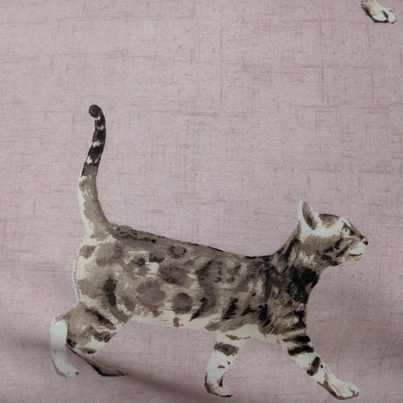 Fusion Cats Duvet Cover Bedding Set Blush