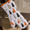 Ulster Weavers Cats In Waiting Gauntlet Oven Glove Orange
