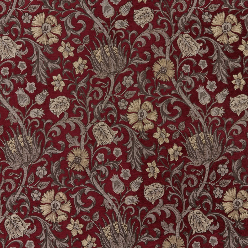 Chalfont Curtain Fabric Carmine