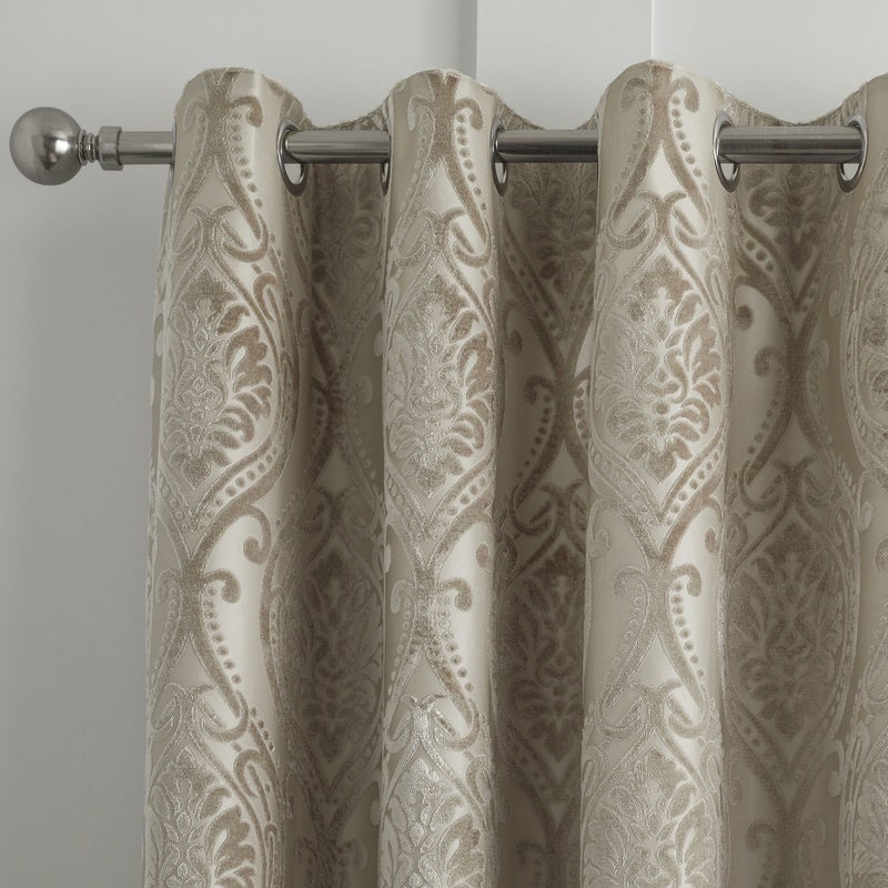 Chateau Ready Made Eyelet Curtains in Natural | Free Delivery £100 ...