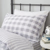 Bianca Check And Stripe Duvet Cover Bedding Set Grey