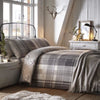 Dreams & Drapes Colville Brushed Cotton Duvet Cover Bedding Set Grey