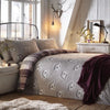 Dreams & Drapes Colville Brushed Cotton Duvet Cover Bedding Set Plum