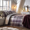 Dreams & Drapes Colville Brushed Cotton Duvet Cover Bedding Set Plum
