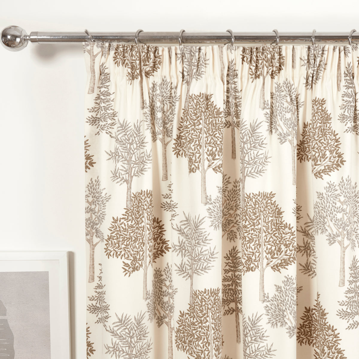 Coppice Ready Made Pencil Pleat Curtains Natural