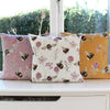 Evans Lichfield Country Bee Garden Filled Cushion 43cm x 43cm Honey