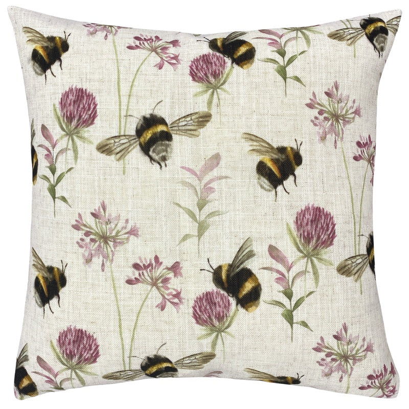 Evans Lichfield Country Bee Garden Filled Cushion 43cm x 43cm Multi
