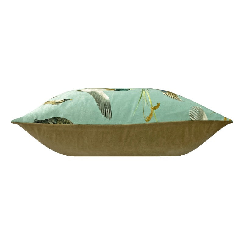 Country Duck Pond Boudoir Filled Cushion 40cm x 60cm Mint