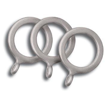 County/ Crown 19mm Metal Pole Rings (pvc) Silver