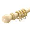 28mm County Wood Curtain Pole Cream