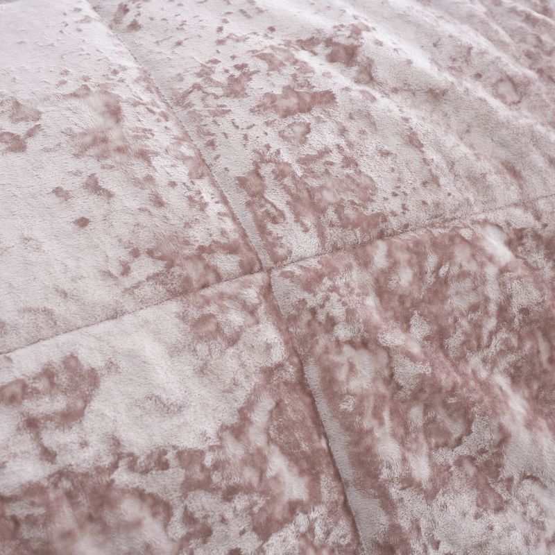 Catherine Lansfield Crushed Velvet Duvet Cover Bedding Set Blush