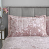 Catherine Lansfield Crushed Velvet Duvet Cover Bedding Set Blush