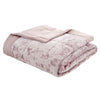 Catherine Lansfield Crushed Velvet 220cm x 220cm Bedspread Blush