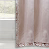 Catherine Lansfield Crushed Velvet Ready Made Eyelet Curtains Blush