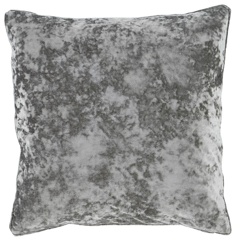 Crushed Velvet Filled Cushion 45cm x 45cm Silver