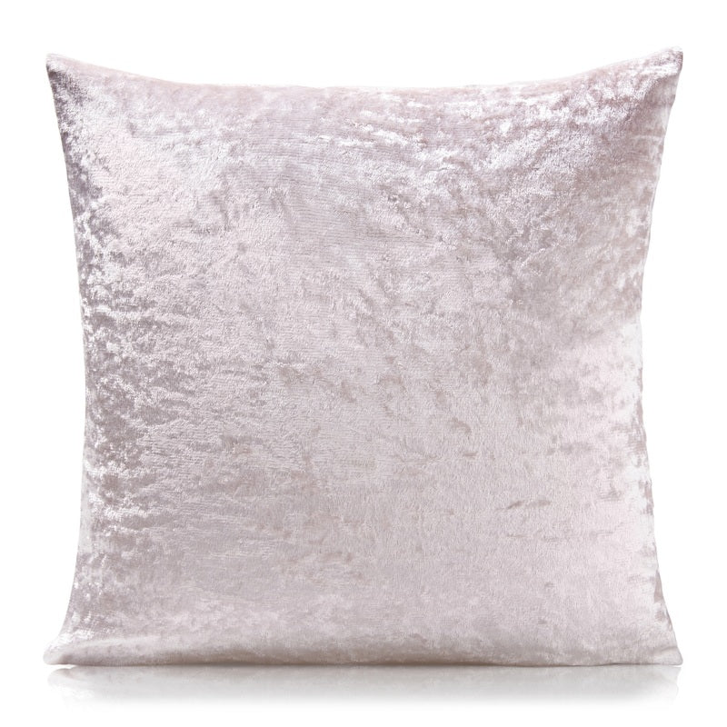 Crushed Velvet Ready Made Eyelet Curtains Blush