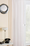 Crystal Ready Made Single Voile Curtain Cream