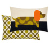 Orla Kiely Dachshund Boudoir Filled Cushion 40cm x 60cm Yellow