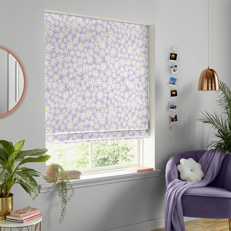 Skinnydip Daisy Made To Measure Roman Blind Lilac