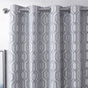 Dakota Ready Made Eyelet Curtains Silver