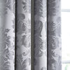 Catherine Lansfield Damask Jacquard Duvet Cover Bedding Set Silver