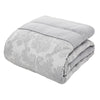 Catherine Lansfield Damask Jacquard 240cm x 260cm Bedspread Silver