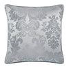 Catherine Lansfield Damask Jacquard Filled Cushion 43cm x 43cm Silver