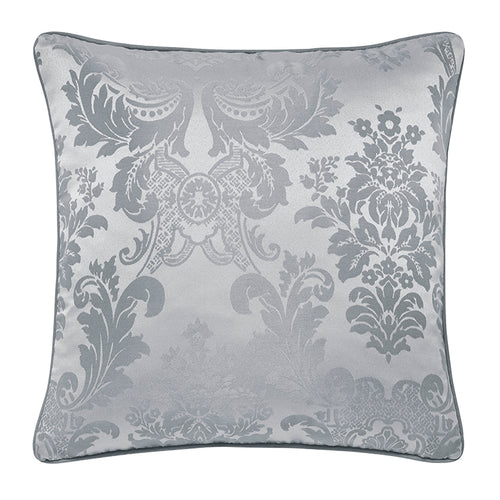 Catherine Lansfield Damask Jacquard Filled Cushion 43cm x 43cm Silver