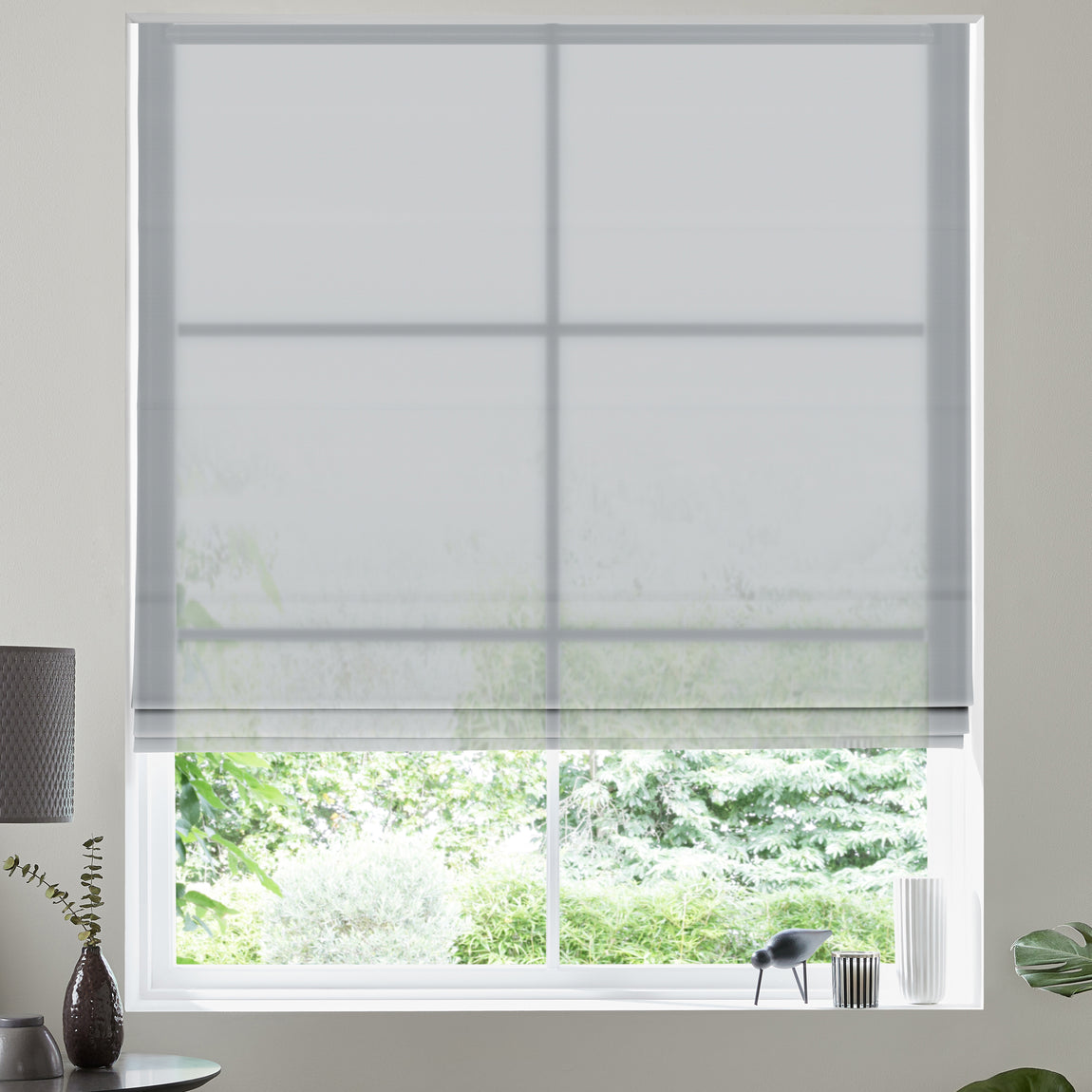 Felicity Sheer Voile Made to Measure Roman Blind Sky