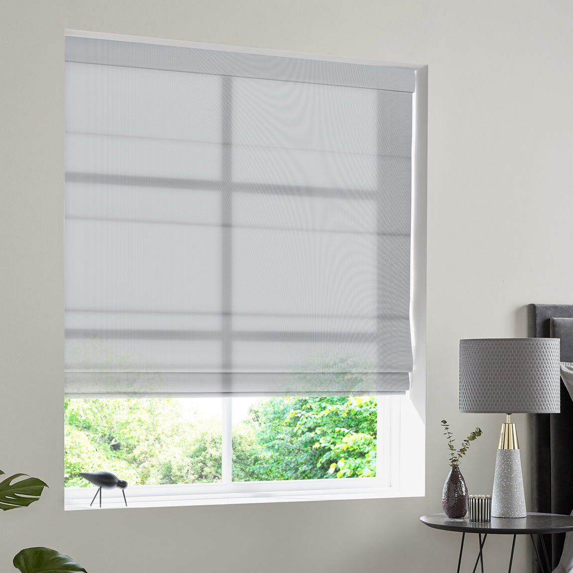 Felicity Sheer Voile Made to Measure Roman Blind Sky
