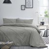 Serene Dart Duvet Cover Bedding Set Grey