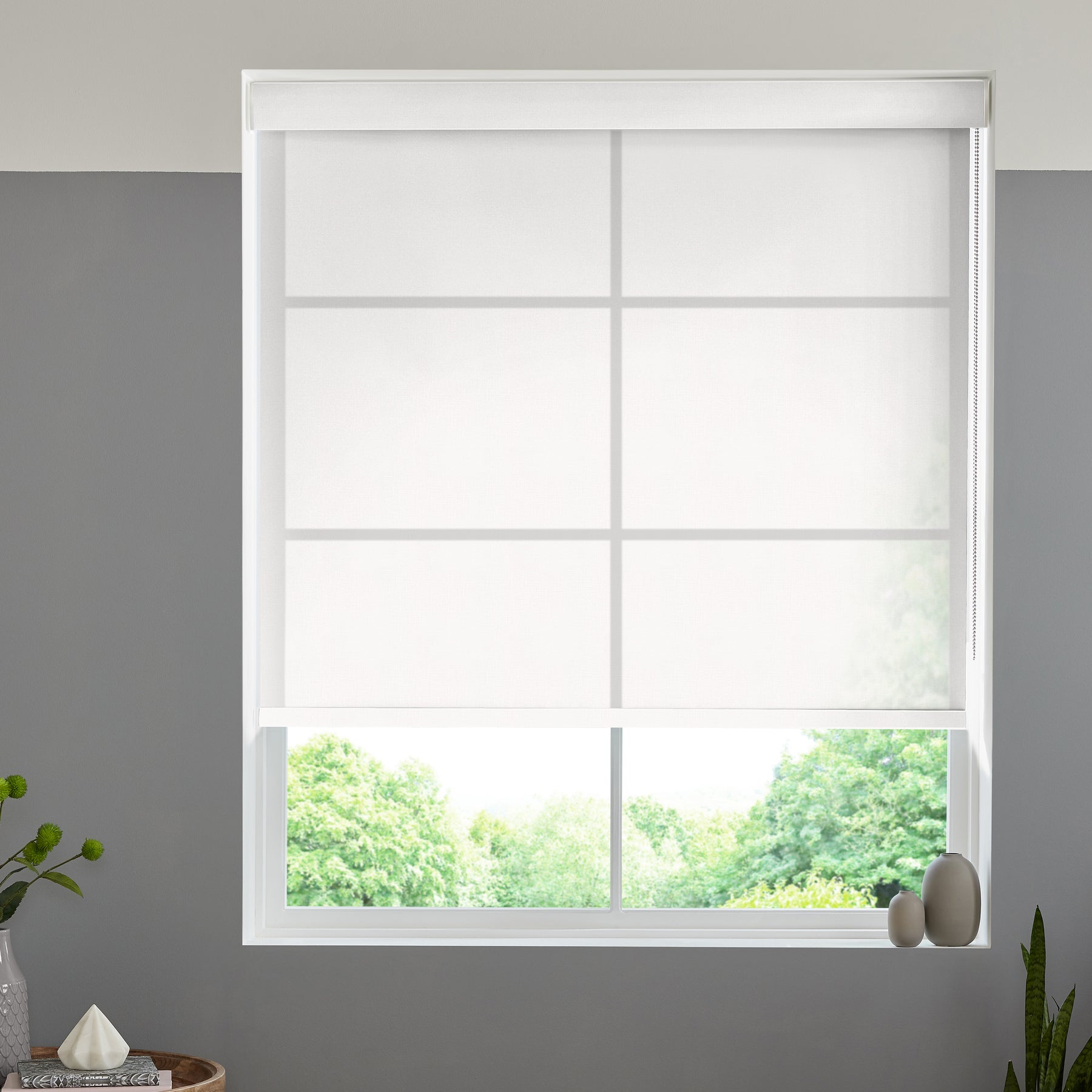 Halo Sheer Made to Measure Roller Blind Snow